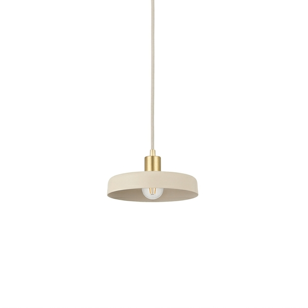 VALDIOLA Ceiling Pendant - sand / brushed brass (E27)