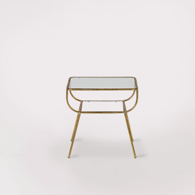 AMAZING End Table - antique brass