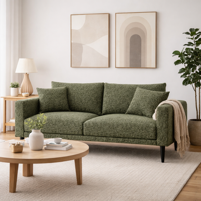 CONNIE 2-Seater Sofa MATANA 6 - moss green