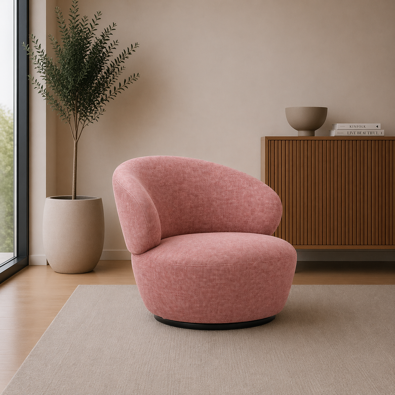 MEGAN Armchair OVER THE HORIZON 64 - pink