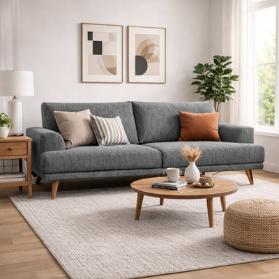 BENJAMIN 3-Seater Sofa EN6313 - 16 - grey