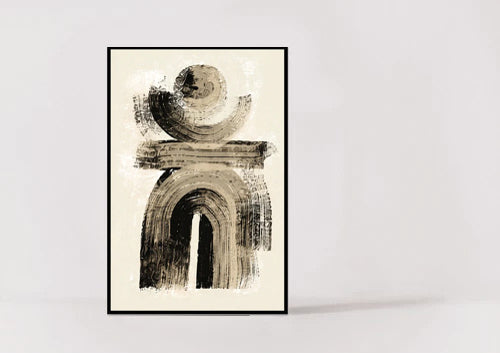 CANVAS ART - PHDI012 / 80x120 - black