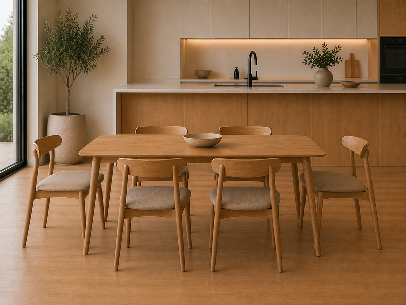 ADDISON Rectangle Dining Table 150cm - oak