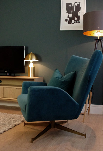 Bubbit Armchair (Teal Velvet)