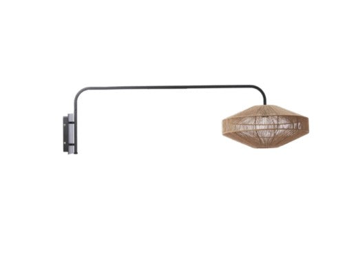 LYRA Wall Lamp 43x115cm - black/natural