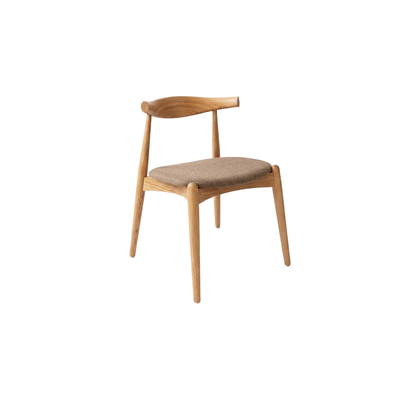 ELBOW Dining Chair - Natural / Light Brown.