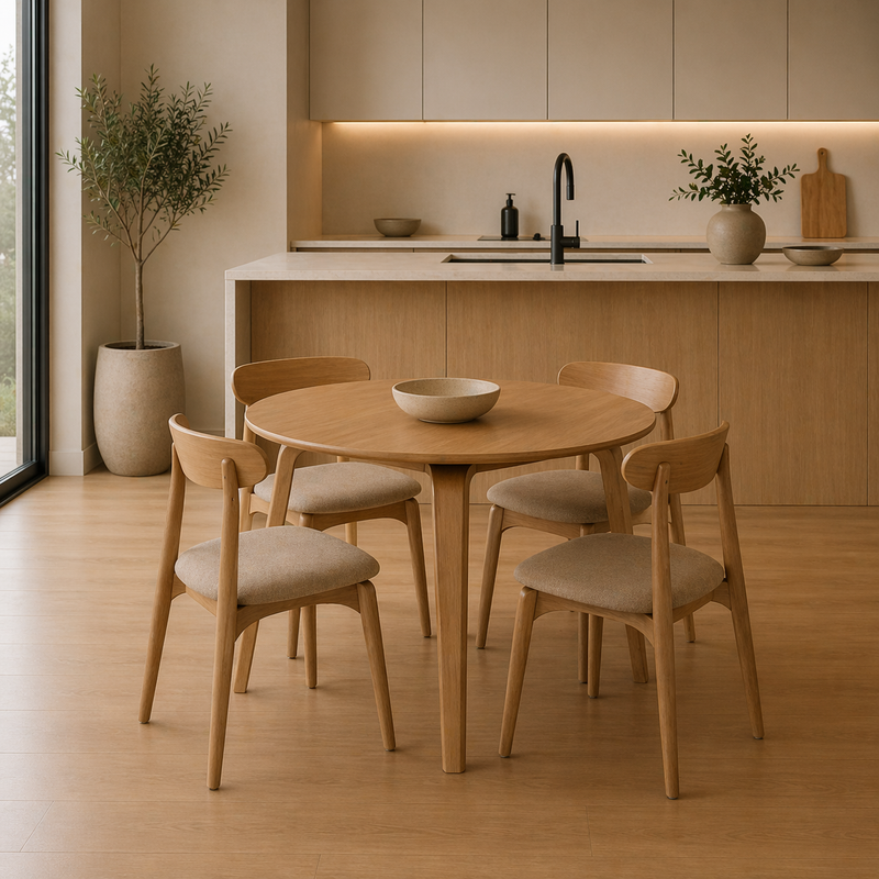 ADDISON Round Dining Table 100cm - oak