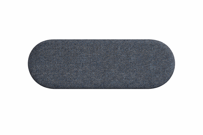 HEADBOARD 6'0'' Oval GRACE 75 - grey / blue