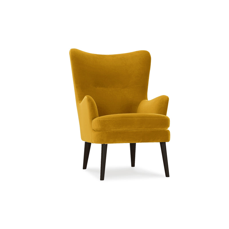 HUGO Armchair Meg 63 - yellow velvet