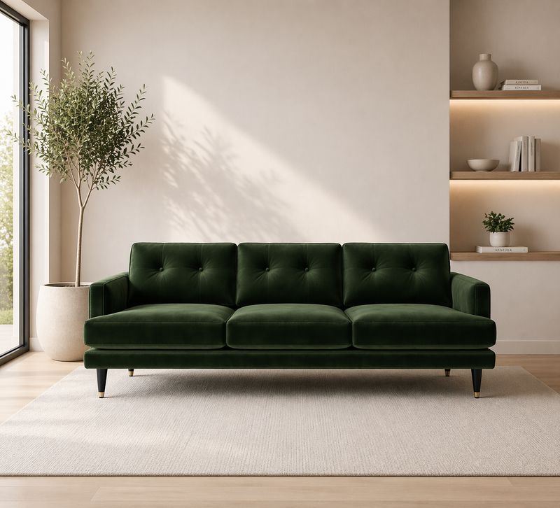 VERDI XL 3-Seater Sofa MEG 62 - green