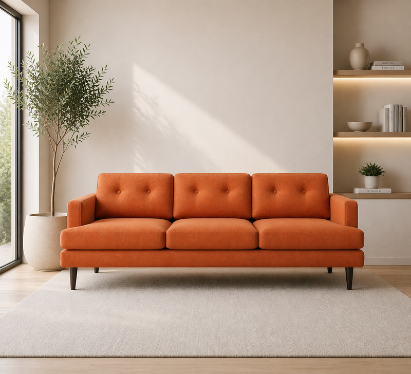 VERDI XL 3-Seater Sofa GAVA 56 - terracotta