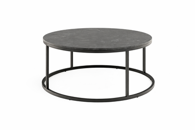 SPIRO Round Coffee Table 80cm - black