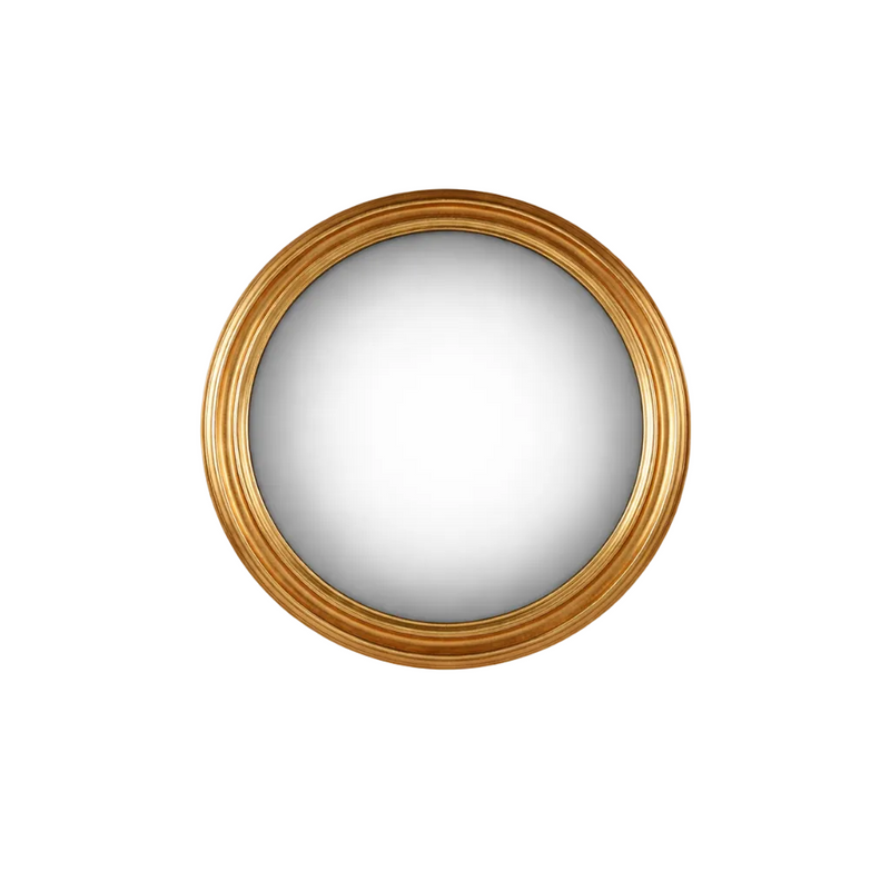 CONVEX Small Round Mirror 30cm - gold frame
