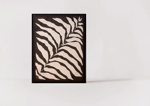 FLORAL - PHDI152 / 60x80 - Black Frame