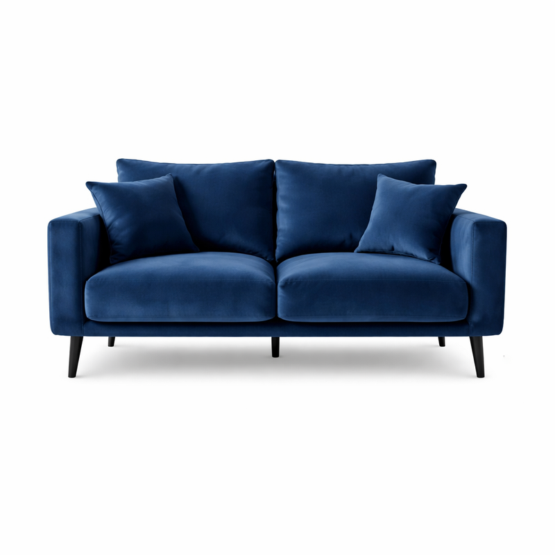 CONNIE 2-Seater Sofa VELUTTO 11 - blue velvet