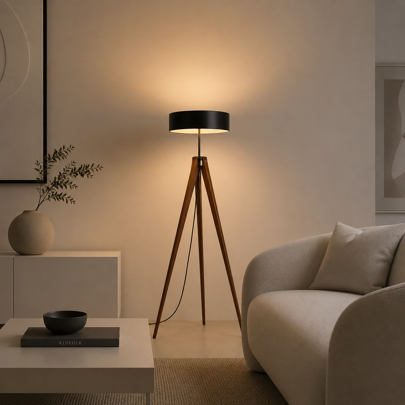 NERA Floor Lamp - black (2 x E27)