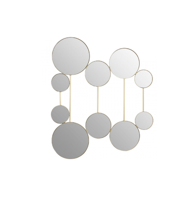 Gold Circles Wall Mirror (Gold)