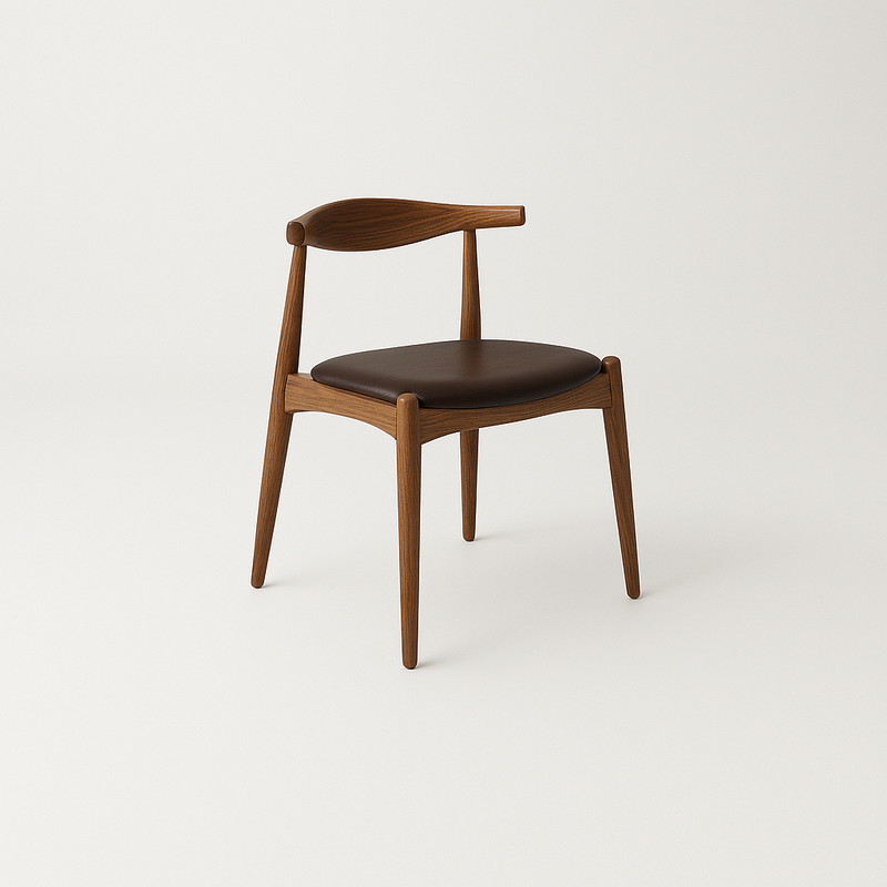 ELBOW Dining Chair - Walnut / Brown