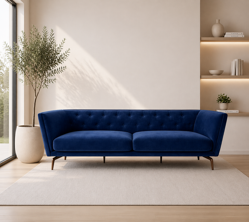 BOBBY 3-Seater Sofa MEG 28 - navy