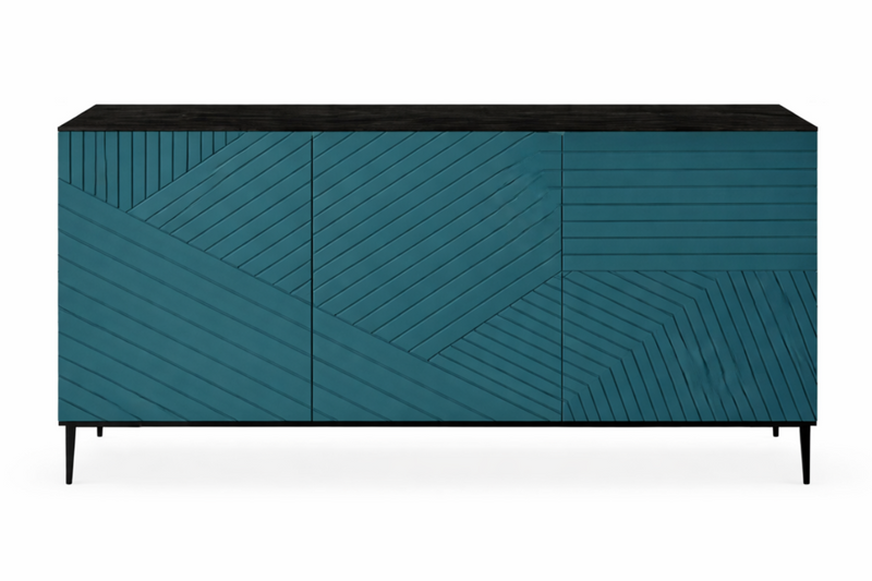 GRANT Sideboard - oak / sea green