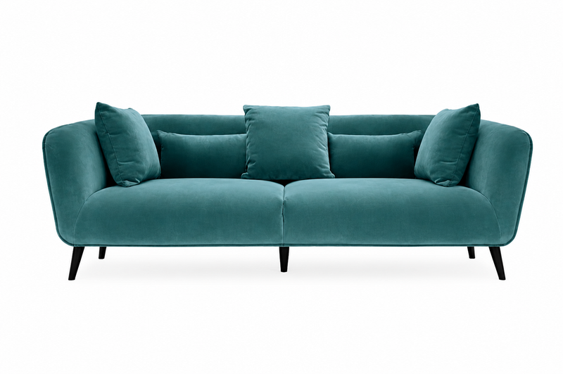 AVENUE 3 Seater MEG 26 -  teal velvet