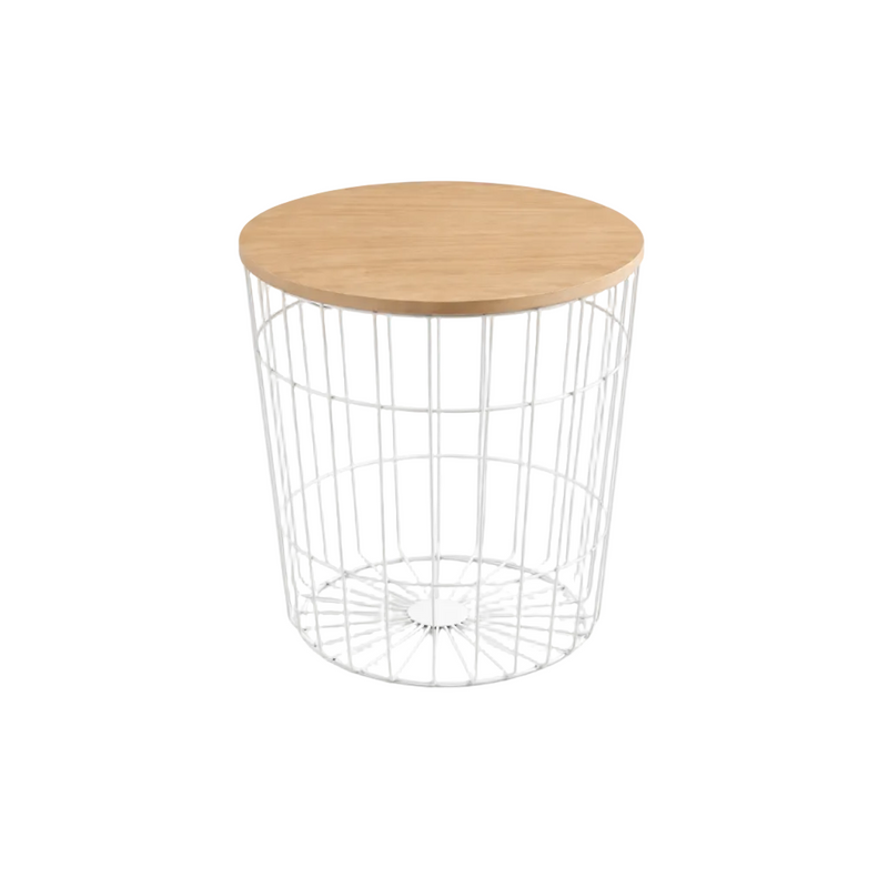 LOTUS End Table 43cm - oak / white