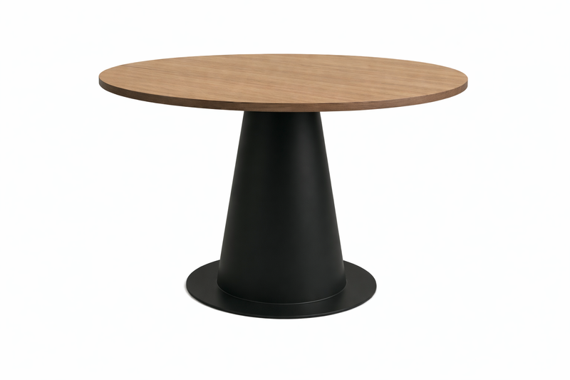 OSCAR Dining Table 100cm - walnut / black