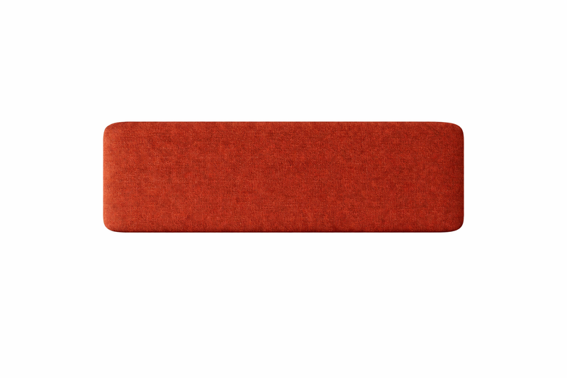 HEADBOARD 7'0'' Rectangle with piping -  SLOW MOTION 56 (burnt amber)