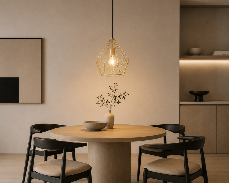 CARLTON Pendant Light - gold  (Vintage E27)