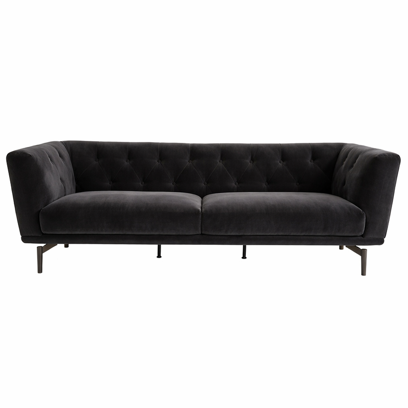BOBBY 3-Seater Sofa MEG 21 - charcoal