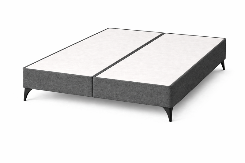 DIVAN BASE 5'0'' x 6'6'' / raised feet - graceland graphite / black