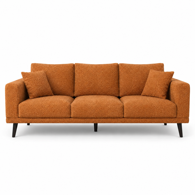 CONNIE 3-Seater Sofa MATANA 8 - terracotta