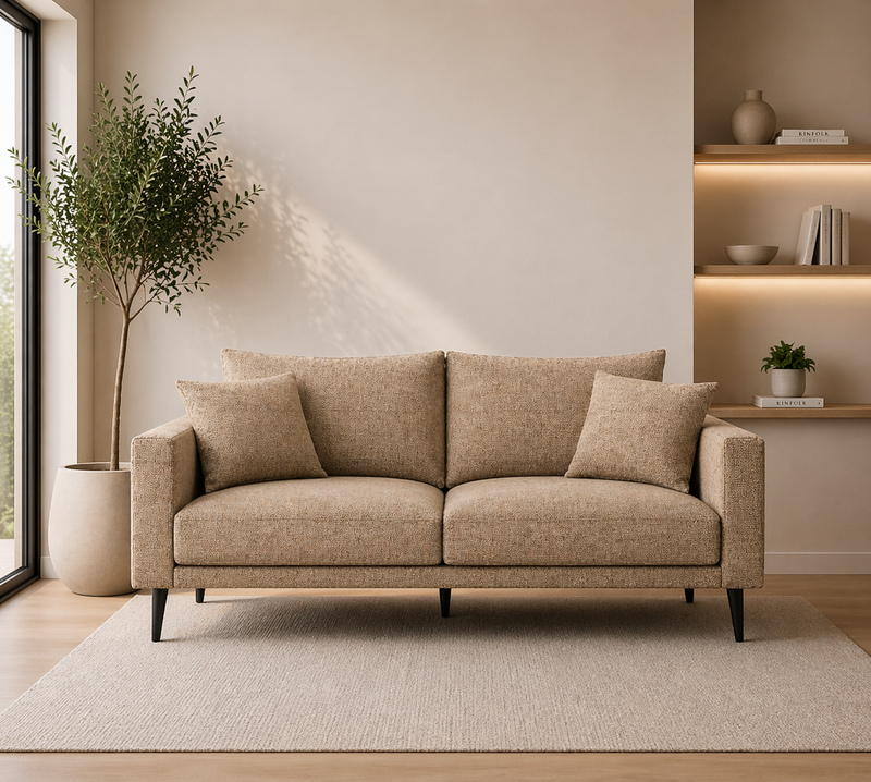 CONNIE 2-Seater Sofa MATANA 18 - taupe