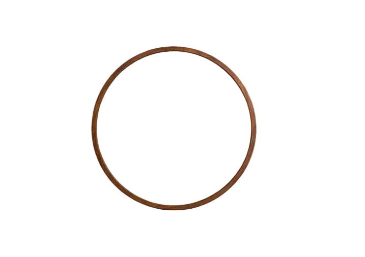 HALO Round Mirror 760mm - walnut