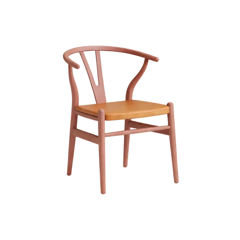 Y-FRAME Dining Chair - light brown / rosy brown