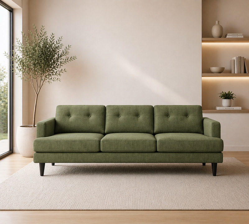 VERDI XL 3-Seater Sofa GAVA 35 - green