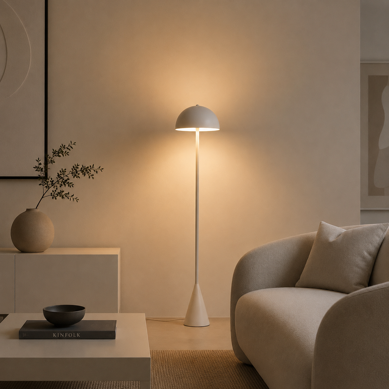ALFIE Floor Lamp - warm grey (E27)