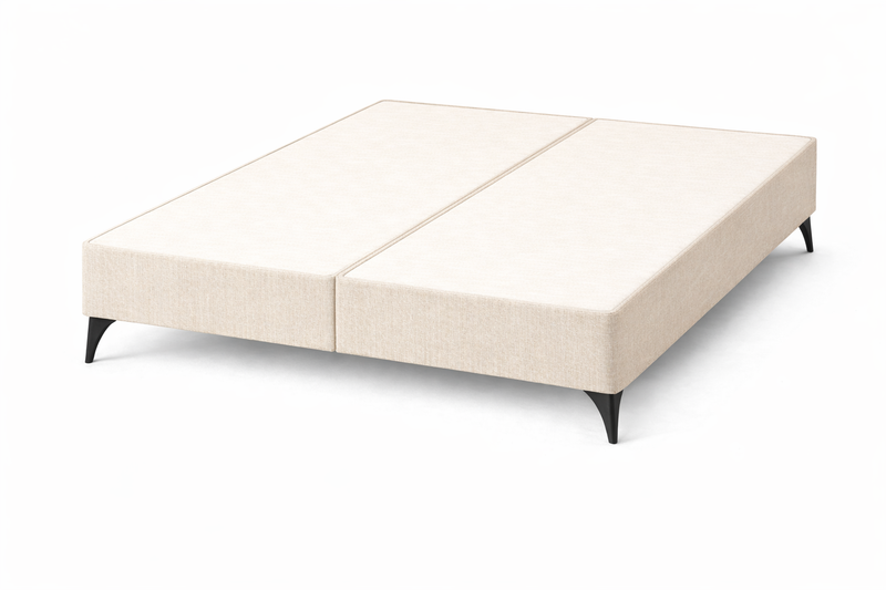 DIVAN BASE 5'0'' x 6'6'' / raised feet - graceland cream / black