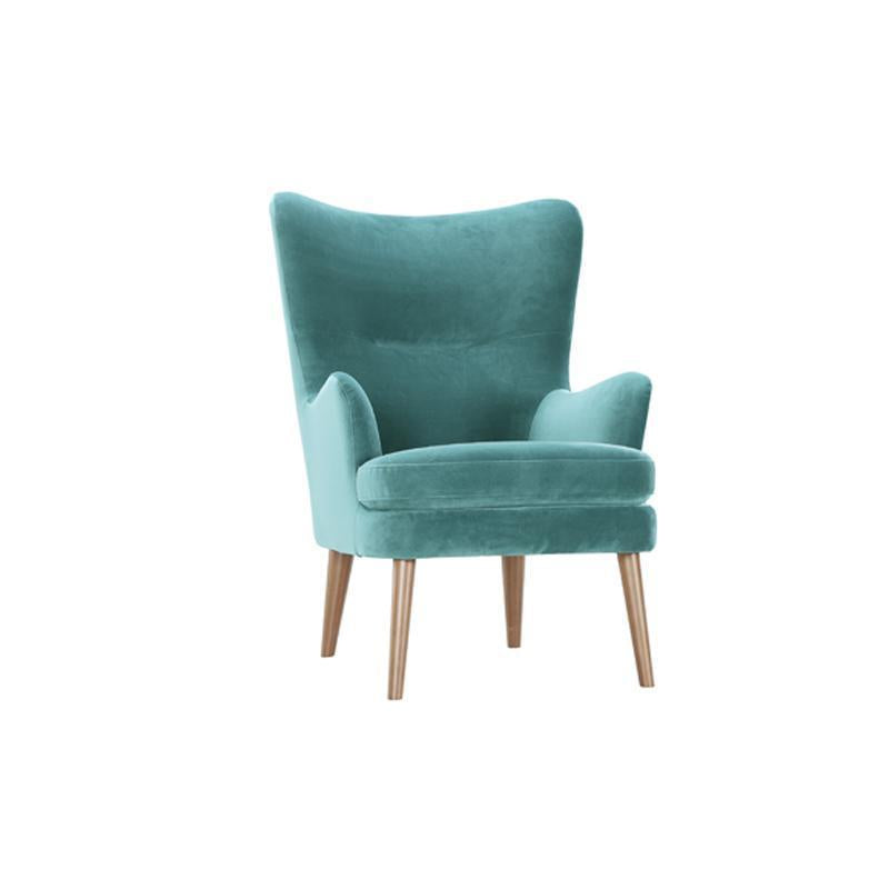 HUGO Armchair MEG 12 - light teal velvet