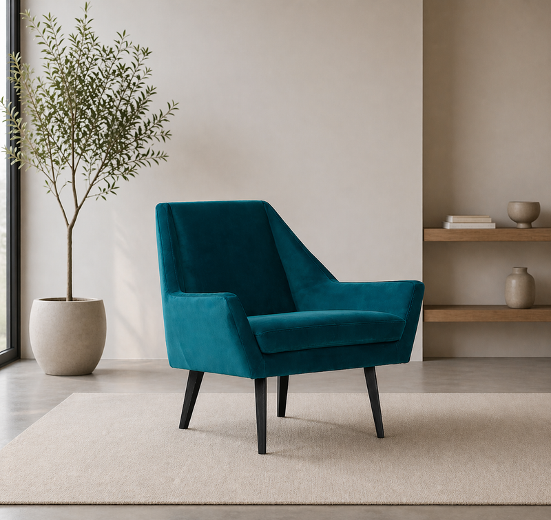 CARLTON Armchair MEG26 - teal velvet