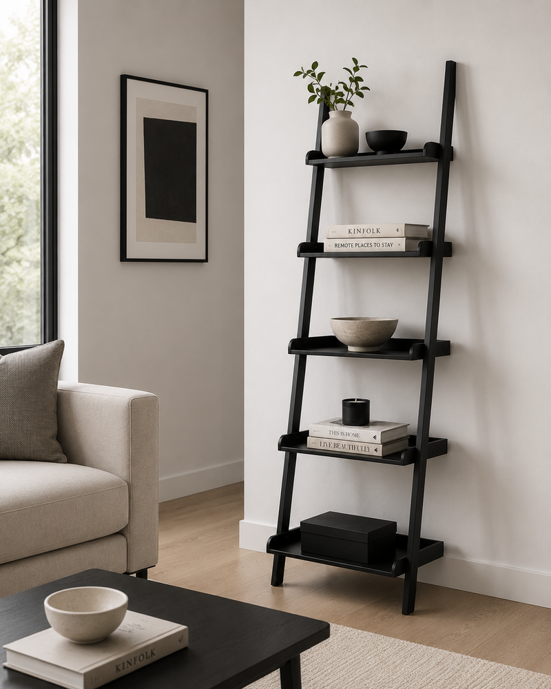 WALL Bookshelf - black