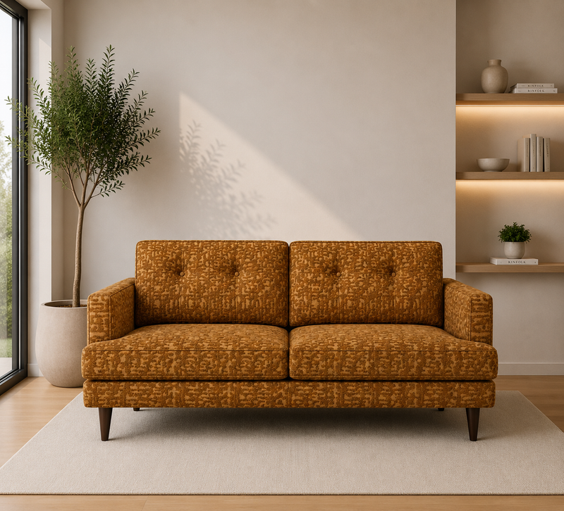 VERDI 2-Seater Sofa MIRTILLO A25 - yellow