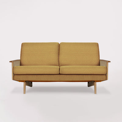 Egsmark Cane Webbing 2 Seater Sofa (Larmony Curry)