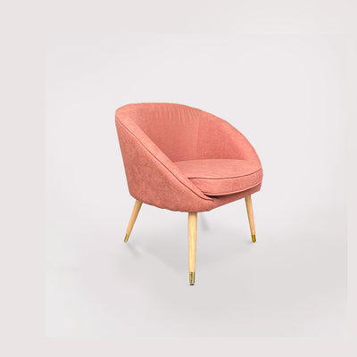 CURVED Armchair - pink