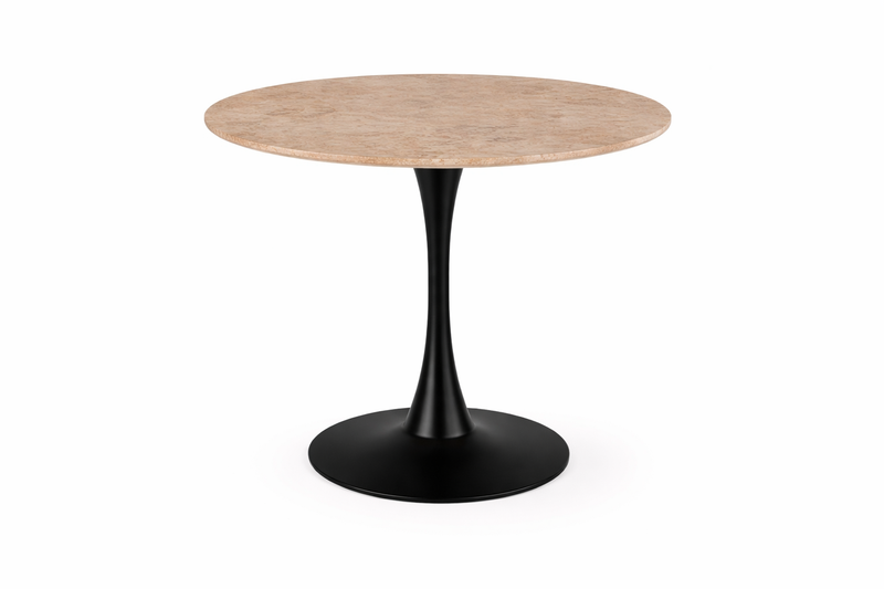 MALTA Round dining table rough powder Ø90x75 cm - brown