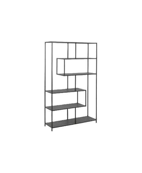 SEAFORD Bookcase 185cm - ash black