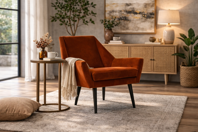 CARLTON Armchair MEG 64 - burnt orange