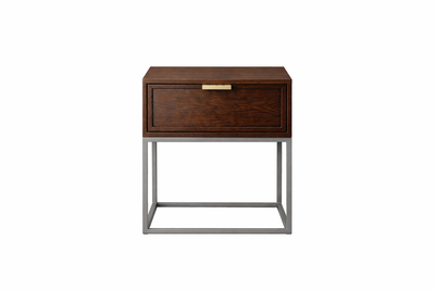 ZACK Bedside Table - Umber / Grey