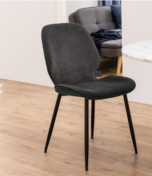 FEMKE Dining Chair - anthracite / black
