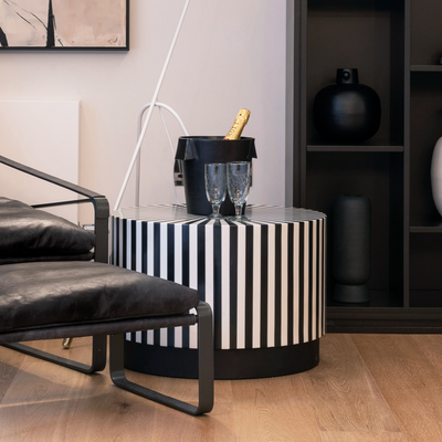 Zebra Coffee Table (Black & White)